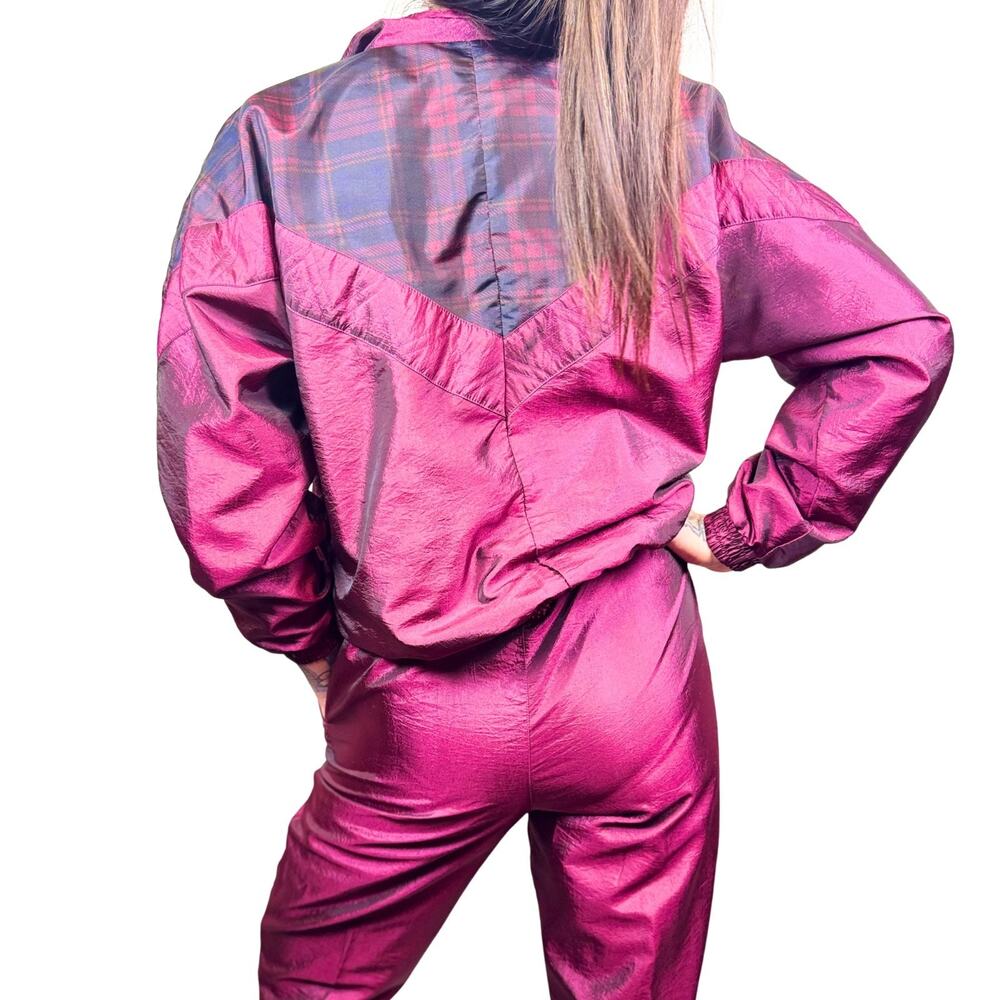Vintage 90s Sunterra Tracksuit Womens PL | Plaid Jacket Pants Set NWOT condition